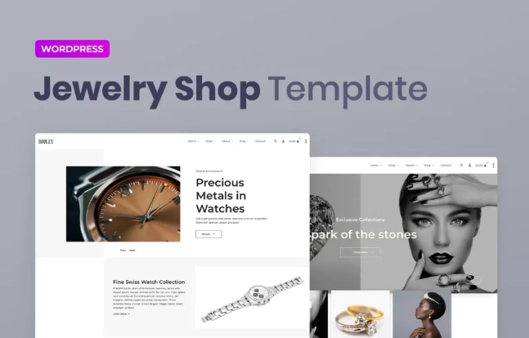 Brilly – Jewelry Store WooCommerce Elementor Template Brilly – Jewelry Store WooCommerce Elementor Template - Imagen 1