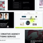Brutal Creative Agency & Advertising Service Elementor Template