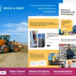 Build-A-Rent – Construction Equipment Rental Elementor Template