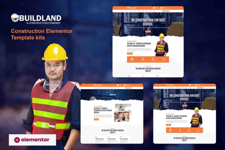 Buildland – Construction Business Elementor Template Buildland – Construction Business Elementor Template - Imagen 1