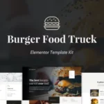 Burger Food Truck – Popup Restaurant Elementor Template