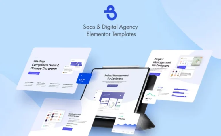Burto – Saas & Digital Agency Elementor Template Burto – Saas & Digital Agency Elementor Template - Imagen 1