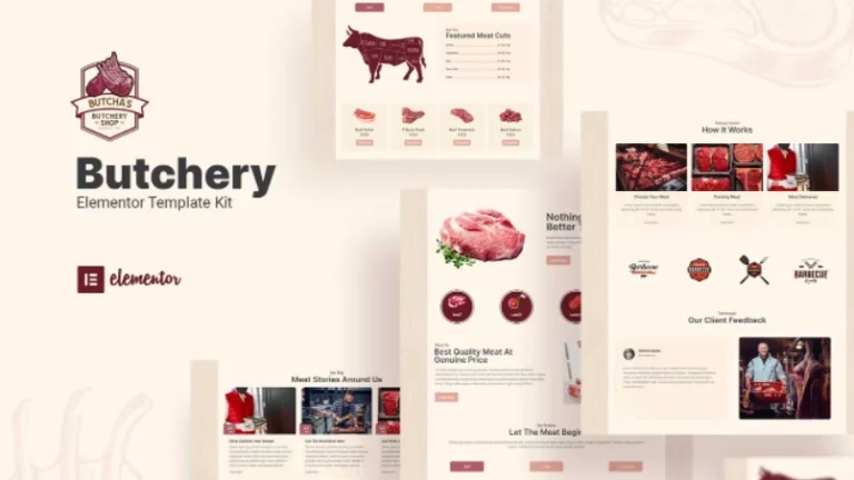 Butcha – Butchery Shop Elementor Template Butcha – Butchery Shop Elementor Template - Imagen 1