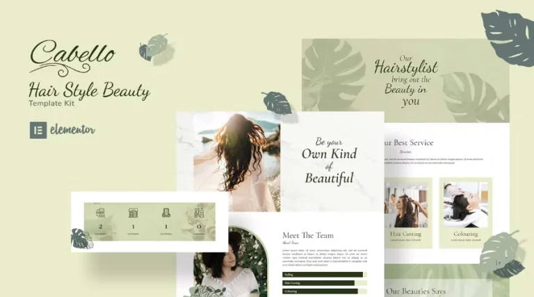 Cabello – Professional Stylist Elementor Template Cabello – Professional Stylist Elementor Template - Imagen 1