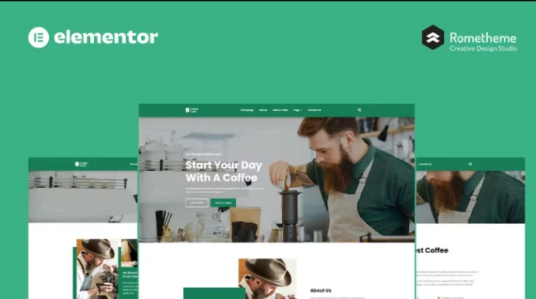 Cafein – Coffee Bar & Cafe Elementor Pro Full Site Template Cafein – Coffee Bar & Cafe Elementor Pro Full Site Template - Imagen 1