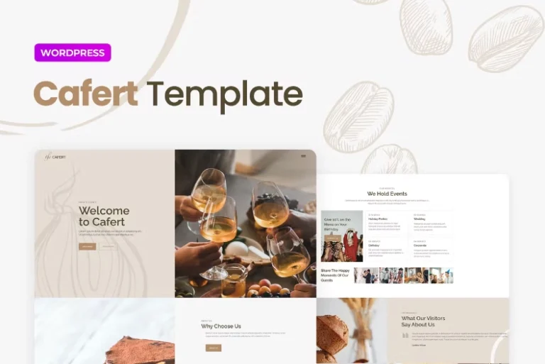 Cafert – Cafe and Restaurant Elementor Template Cafert – Cafe and Restaurant Elementor Template - Imagen 1