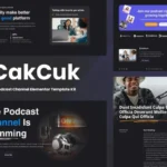 CakCuk – Podcast Channel Elementor Template