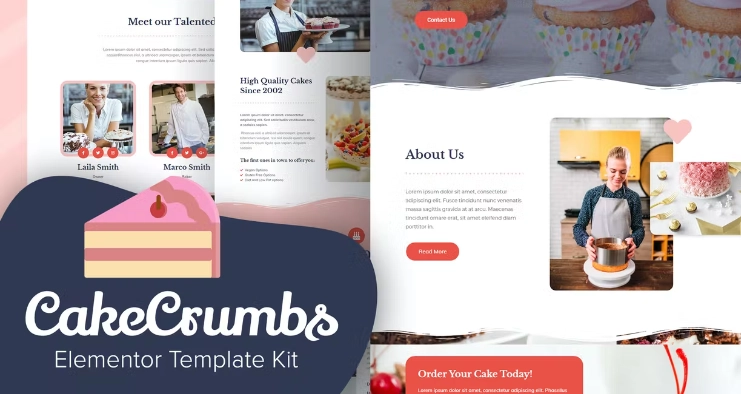 Cakecrumbs – Bakery Elementor Template Cakecrumbs – Bakery Elementor Template - Imagen 1