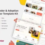 Carine | Dog Breeder & Adoption Elementor Template
