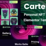 Cartera – Personal NFT Portfolio Elementor Template