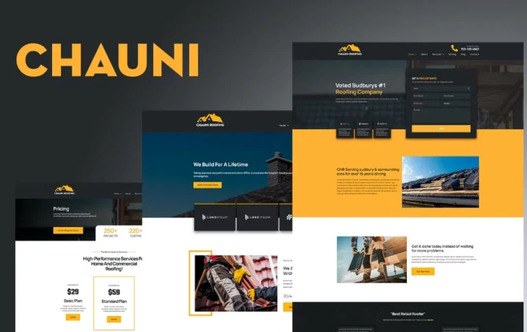 Chauni – Roofing Elementor Template Chauni – Roofing Elementor Template - Imagen 1