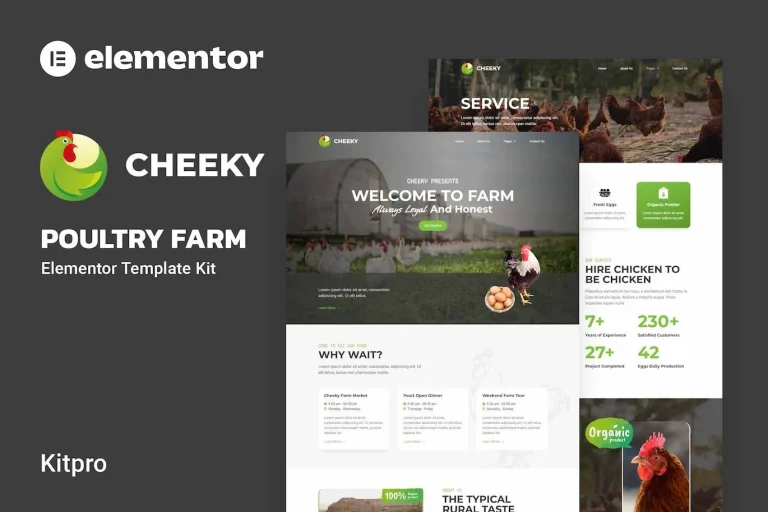 Cheeky – Poultry Farm Elementor Template Cheeky – Poultry Farm Elementor Template - Imagen 1