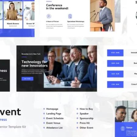 Clevent | Event & Conference Elementor Template