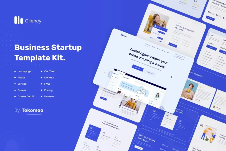 Clientcy | Business & Startup Elementor Template Clientcy | Business & Startup Elementor Template - Imagen 1