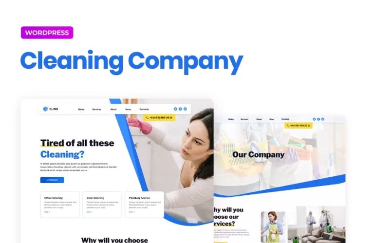 Clino – Cleaning Business Elementor Template Clino – Cleaning Business Elementor Template - Imagen 1