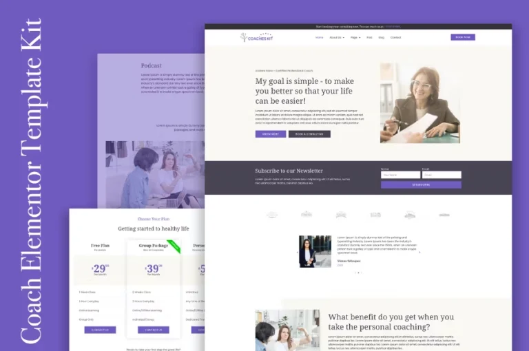 Coachkit – Life Coach Elementor Template Coachkit – Life Coach Elementor Template - Imagen 1