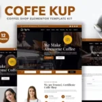 CoffeeKup – Cafe & Coffee Shop Elementor Template