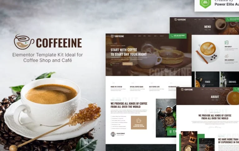 Coffeeine – Coffee Shop & Cafe Elementor Template Coffeeine – Coffee Shop & Cafe Elementor Template - Imagen 1