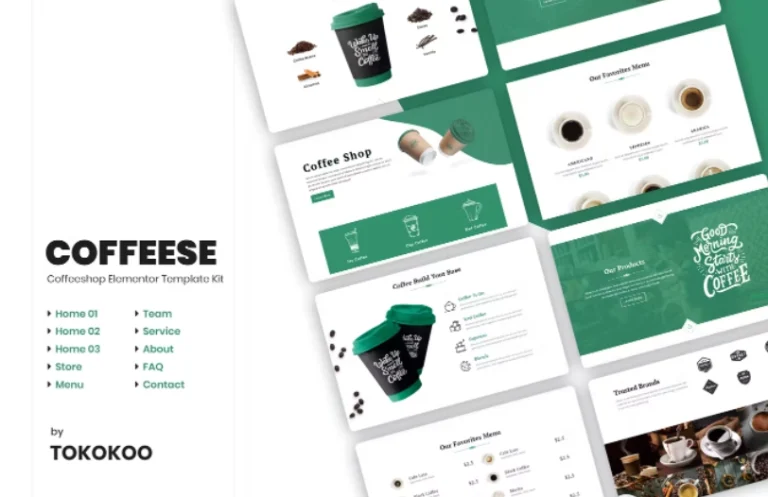 Coffesse | Cafe & Coffee Shop Elementor Template Coffesse | Cafe & Coffee Shop Elementor Template - Imagen 1