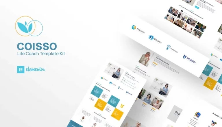 Coisso – Life Coach Elementor Template Coisso – Life Coach Elementor Template - Imagen 1