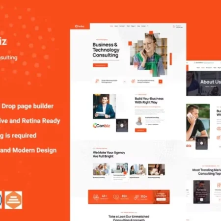 Conbiz – Consultancy & Business Elementor Template