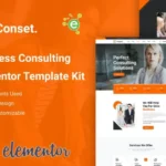 Conset – Business Consulting Elementor Template