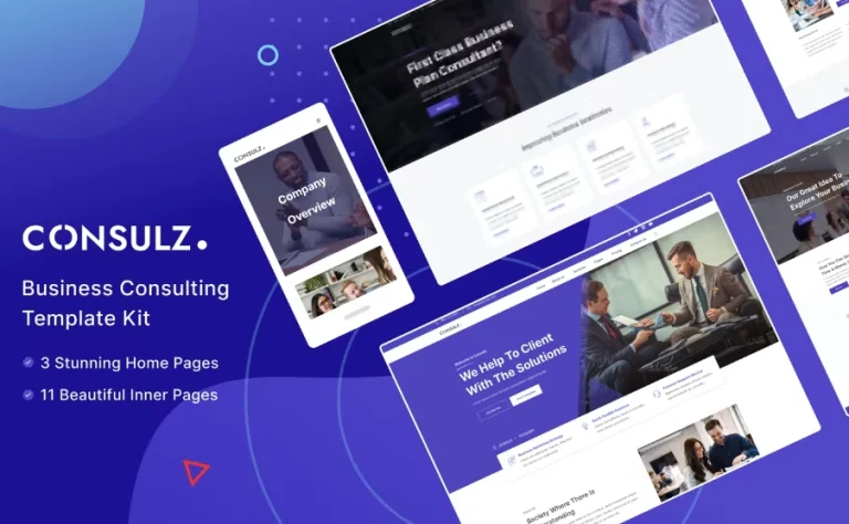 Consulz – Consulting Company Elementor Template Consulz – Consulting Company Elementor Template - Imagen 1