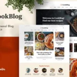 CookBlog – Food & Personal Blog Elementor Template