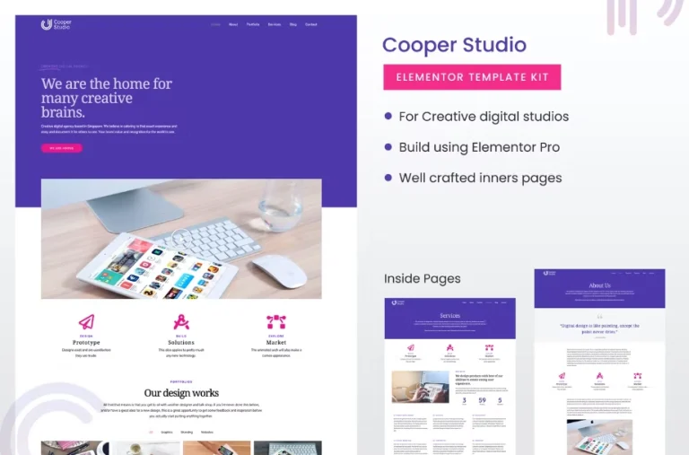 Cooper Studio Elementor Template Cooper Studio Elementor Template - Imagen 1