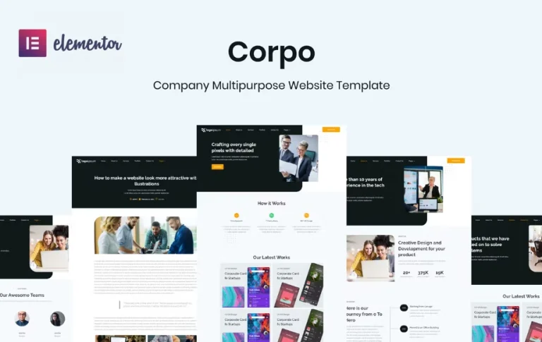 Corpo – Corporate Business Elementor Template Corpo – Corporate Business Elementor Template - Imagen 1