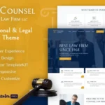 Counsel – Law Firm Elementor Template