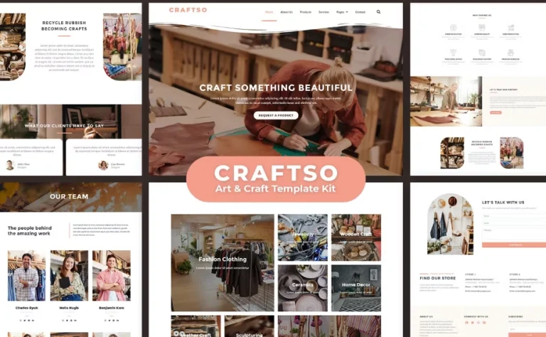 Craftso – Crafting Elementor Template Craftso – Crafting Elementor Template - Imagen 1