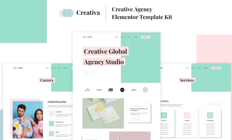 Creativa – Creative Agency Elementor Template Creativa – Creative Agency Elementor Template - Imagen 1