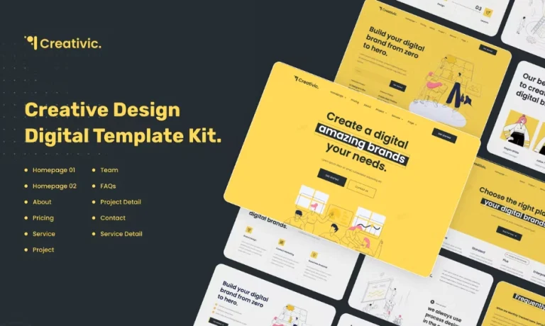 Creativic – Creative Agency Elementor Template Creativic – Creative Agency Elementor Template - Imagen 1