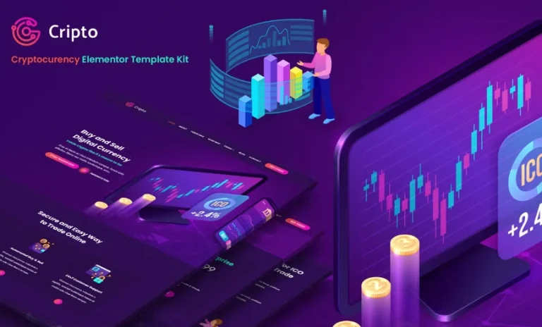 Cripto – Cryptocurrency & Bitcoin Elementor Template Cripto – Cryptocurrency & Bitcoin Elementor Template - Imagen 1