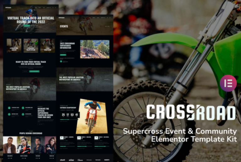 Crossroad – Supercross Event & Community Elementor Template Crossroad – Supercross Event & Community Elementor Template - Imagen 1