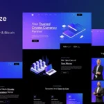 Cryptize – Blockchain Cryptocurrency & Bitcoin Elementor Template