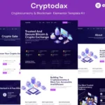 Cryptodax – Cryptocurrency & Blockchain Elementor Template