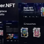Cyber NFT Marketplace & Portfolio Elementor Template