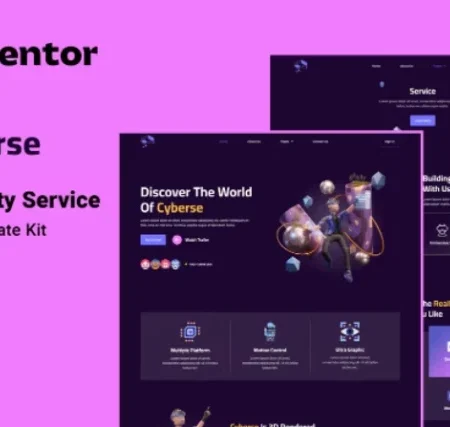 Cyberse – Virtual Reality Service Elementor Template