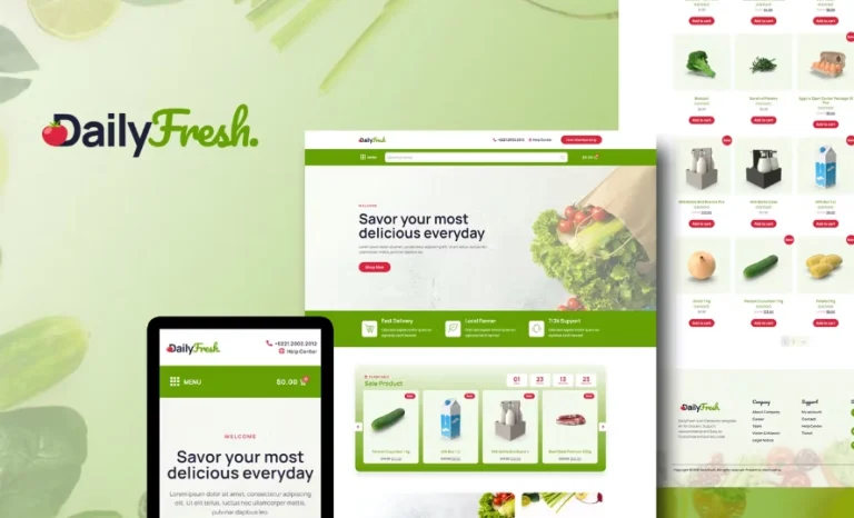 DailyFresh – Grocery Store Elementor Template DailyFresh – Grocery Store Elementor Template - Imagen 1