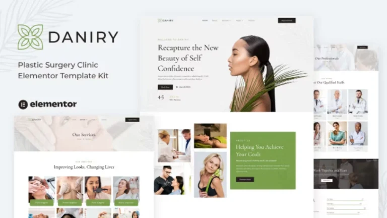 Daniry – Plastic Surgery Clinic Elementor Template Daniry – Plastic Surgery Clinic Elementor Template - Imagen 1