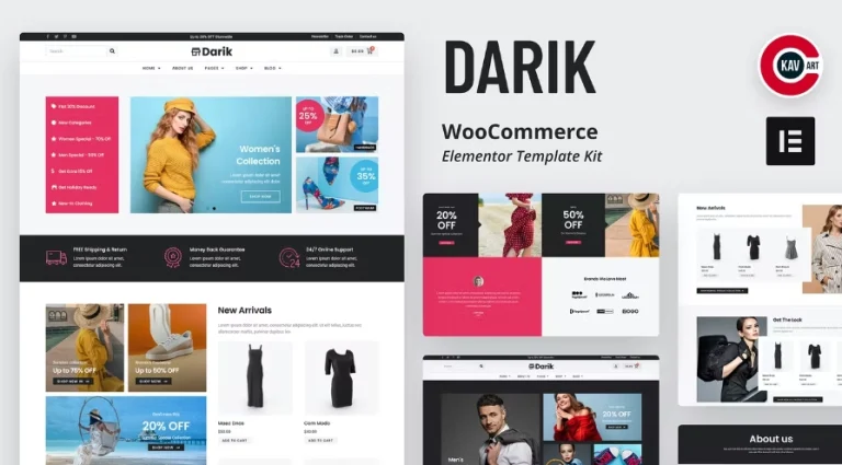Darik – Fashion WooCommerce Elementor Template Darik – Fashion WooCommerce Elementor Template - Imagen 1