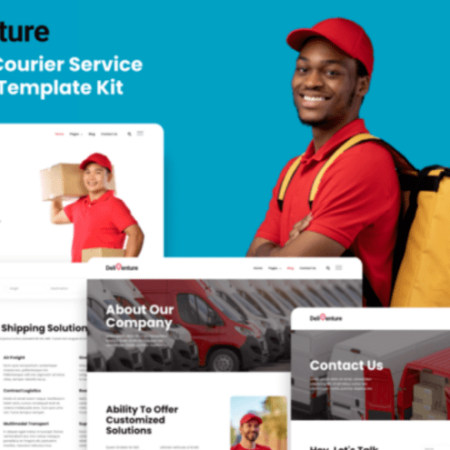 Deliventure – Logistic & Courier Service Elementor Template
