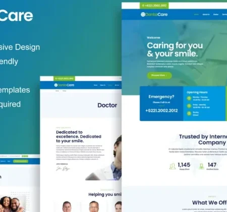 DentaCare – Dentist & Medical Elementor Template
