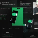 DOQU – Dark Digital Bank & E-Wallet Elementor Template