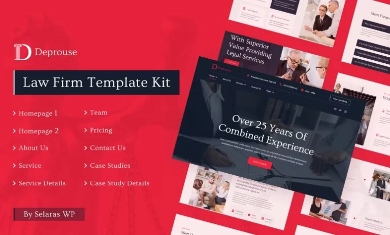 Deprouse – Law Firm & Lawyer Elementor Template Deprouse – Law Firm & Lawyer Elementor Template - Imagen 1
