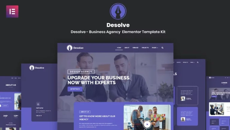 Desolve – Business Agency Elementor Template Desolve – Business Agency Elementor Template - Imagen 1