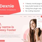 Dexnie – Personal Portfolio Elementor Template