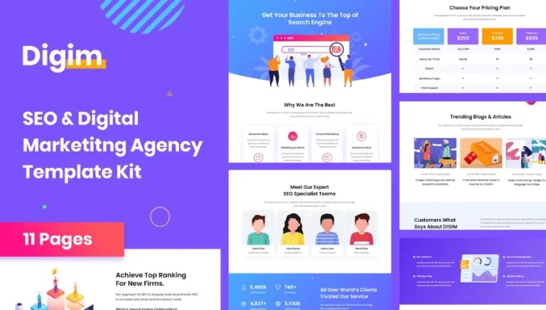 Digim – SEO & Digital Marketing Template Digim – SEO & Digital Marketing Template - Imagen 1